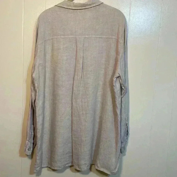 Chico’s Design Vintage 100% Linen Tunic Top in Size 2. (Large/12) - Picture 3 of 13